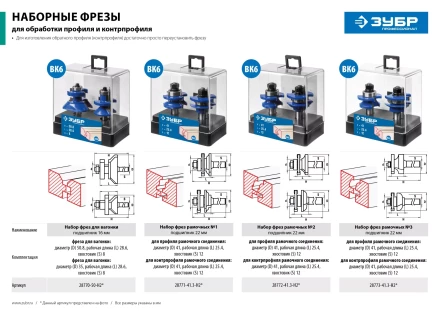 Наборы фрез для вагонки серия ПРОФЕССИОНАЛ купить в Нижневартовске
