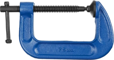 Струбцина  ЗУБР "ПРОФЕССИОНАЛ" тип "G", корпус - ковкий чугун, 75мм 32245-075_z01 купить в Нижневартовске