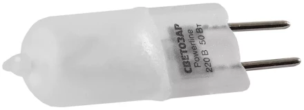 Лампа галогенная СВЕТОЗАР капсульная, матовое стекло, цоколь GY6.35, диаметр 13мм, 35Вт, 220В SV-44883-M купить в Нижневартовске