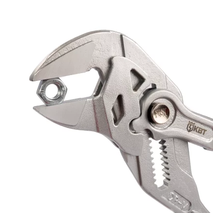 Клещи переставные — гаечный ключ КВТ 180 мм с кнопочной самофиксацией (дублирующая запись) (82148) купить в Нижневартовске