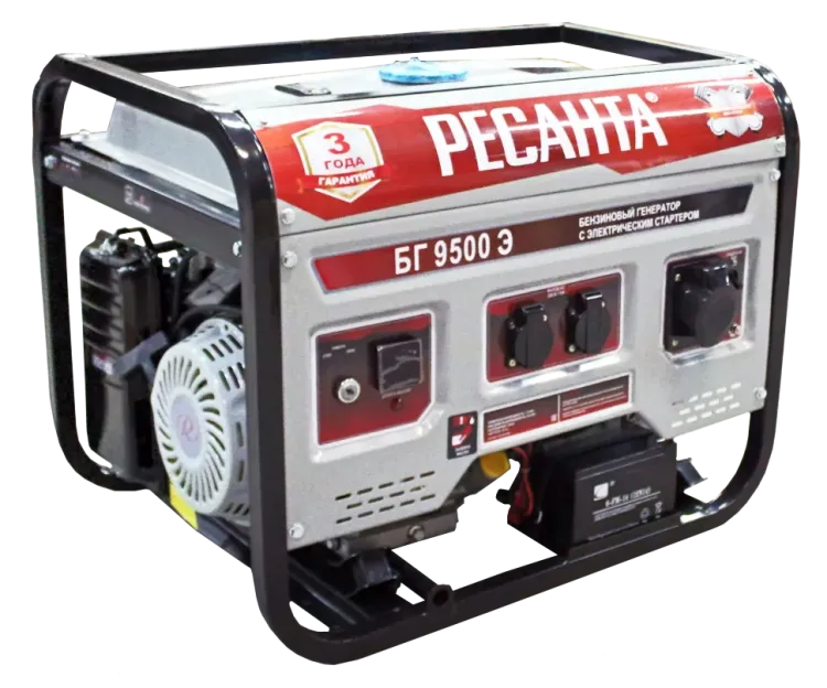 Бензогенератор  Ресанта БГ 9500 Э купить в Нижневартовске