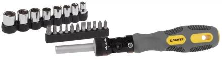 Набор STAYER Отвертки "MAX-GRIP", Cr-V, реверсивно-рычажная, 20 предметов 2585-H20 G купить в Нижневартовске