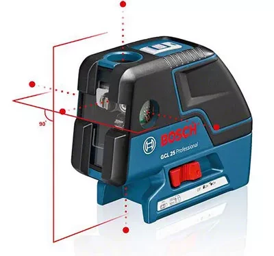 Нивелир лазерный BOSCH GCL 25 Prof +BS 150 проекция купить в Нижневартовске