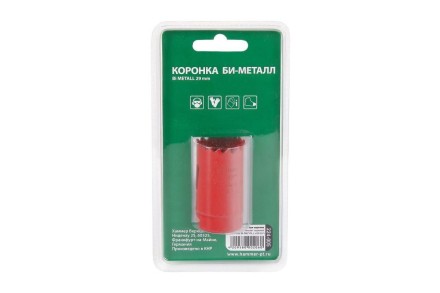 Коронка биметаллическая HAMMER Ф29х38мм 5/8&quot; BiMETALL (224-005) купить в Нижневартовске