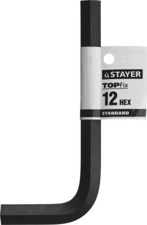 Ключ имбусовый STAYER &quot;STANDARD&quot;, сталь, черный, 12мм 27405-12 купить в Нижневартовске