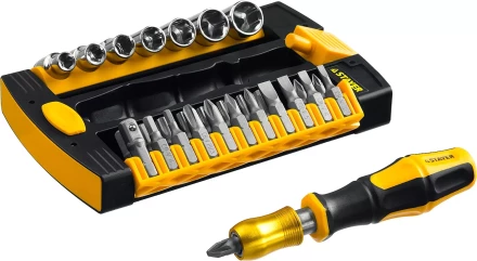 Набор STAYER "MASTER" HERCULES: Отвертки, Cr-V, эргономичная двухкомпонентная рукоятка, 30предм, в боксе 25055-H30 купить в Нижневартовске