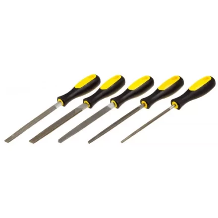 Набор STAYER "PROFI": Напильники с двухкомпонентной рукояткой,плоский,полукруглый,трехгран,квадратный,круглый,№2,150мм 1681-15-H5_z01 купить в Нижневартовске