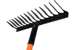 Грабли витые Вихрь 14 зубьев, сталь, с фиберглассовым черенком 73/7/1/12