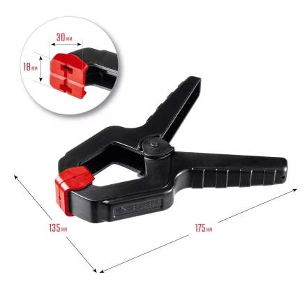 ЗУБР МЗ-100, 100 х 75 мм, пружинный зажим (32247-10) купить в Нижневартовске