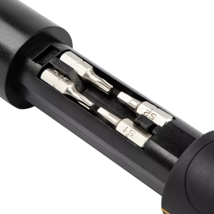 Отвертка реверсивная с револьверным механизмом Denzel 7711601, 11 шт, сталь S2 купить в Нижневартовске