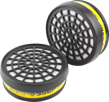 Фильтр ЗУБР "ЭКСПЕРТ" сменный для респираторов и масок, тип B1E1 от кислых газов, 2шт 11131 купить в Нижневартовске