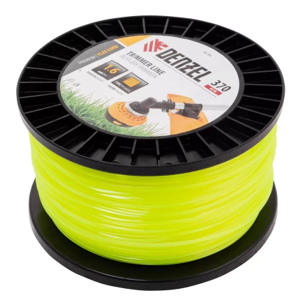 Леска для триммера квадрат 1,6мм х 370м, на DIN катушке FLEX CORD// Denzel 96290 купить в Нижневартовске