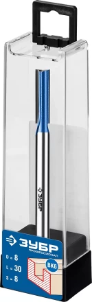 ЗУБР 8 x 30 мм, хвостовик 8 мм, фреза пазовая прямая с нижними подрезателями, Профессионал (28755-8-30) купить в Нижневартовске
