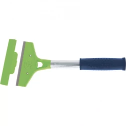 Скребок фиксированное лезвие 100мм металлическая обрезиненная ручка 300мм СИБРТЕХ 79542