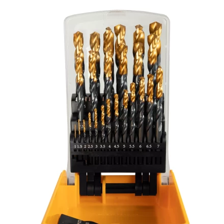Набор сверл по металлу, 1-13 мм, HSS-Tin, Golden Tip, 25 шт Denzel 72323 купить в Нижневартовске
