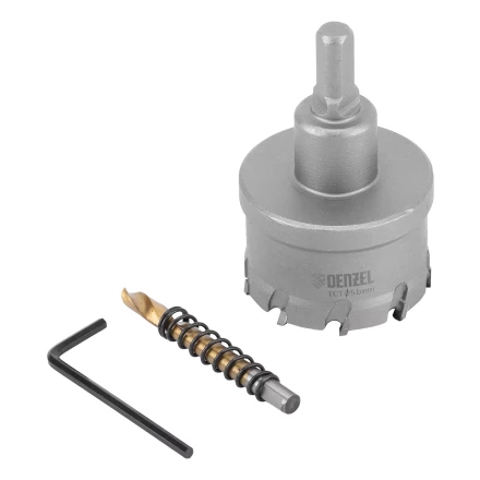 Коронка по металлу твердосплавная, 51 мм Denzel 724016 купить в Нижневартовске