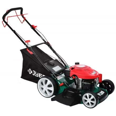 Газонокосилка ЗУБР бензиновая, самоход, 10 ступ. (25-75мм), 65л травосборник, мульчирование, 173см3, 510мм, 4.3кВт ЗГКБ-510СТ купить в Нижневартовске