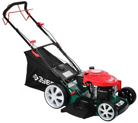Газонокосилка ЗУБР бензиновая, самоход, 10 ступ. (25-75мм), 65л травосборник, мульчирование, 173см3, 510мм, 4.3кВт ЗГКБ-510СТ купить в Нижневартовске