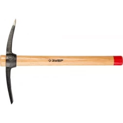 Кирка ЗУБР "МАСТЕР" кованая, с обратной деревянной рукояткой, 500г 20177-05