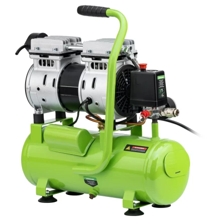 Компрессор безмаслянный малошумный Сибртех МБ 750/10,750 Вт, 10 л, 150 л/мин 58001 купить в Нижневартовске