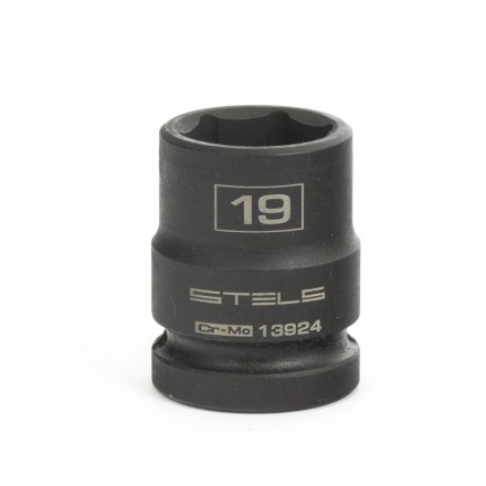 Головка ударная шестигранная 19 мм 1/2&quot; CrMo Stels 13924 купить в Нижневартовске
