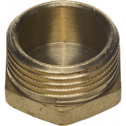 Заглушка GENERAL FITTINGS латунь, 6-ти гранная головка, наружная резьба, 1&quot; 51098-S-1 купить в Нижневартовске