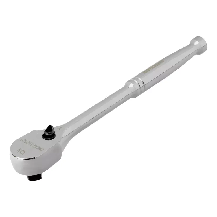 Ключ-трещотка 1/2" Gross 14052, CrV, 120 зубьев, цельнометаллический, хром купить в Нижневартовске