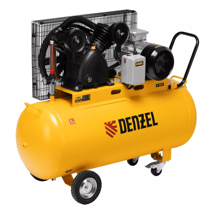 Компрессор воздушный рем. привод Denzel BCV 5500-T/200, 5,5 кВт, 200 литров, 850 л/мин купить в Нижневартовске