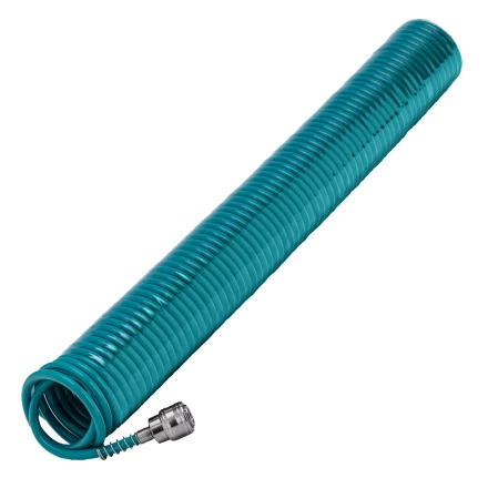 Полиуретановый спиральный шланг профессиональный BASF 15 м с быстросъемными соединением Stels 57009 купить в Нижневартовске