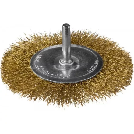 DEXX. Щетка дисковая для дрели, витая стальная латунированная проволока 0,3мм, 100мм 35110-100 купить в Нижневартовске