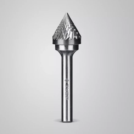 Зубр Твердосплавная борфреза J - зенкер с вершиной 60°, 16 х 14 мм (28808-16-14) купить в Нижневартовске