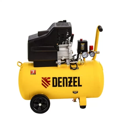 Компрессор воздушный прямой привод DC1700/50, 1.7 кВт, 50 литров, 260 л/мин Denzel 58164 купить в Нижневартовске