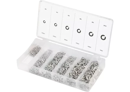 Набор гроверов D 3, 4, 5, 6, 8, 10 мм 1200 предметов СИБРТЕХ 47616 купить в Нижневартовске