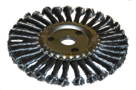 Щетка для УШМ Ф222/115 мм дисковая сталь витая 51583 купить в Нижневартовске