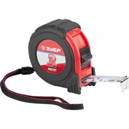 Рулетка ЗУБР "МАСТЕР", обрезиненный корпус, 3мх19мм 34055-03-19_z01 купить в Нижневартовске