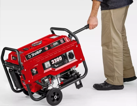 ЗУБР № 1 для генераторов мощностью до 3500 Вт, набор колес + рукоятка (НКР-1) купить в Нижневартовске