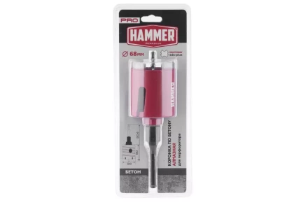 Коронка алмазная HAMMER Ф 68мм (242-503) купить в Нижневартовске