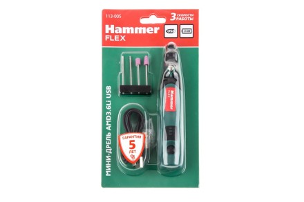 Мини-дрель HAMMER AMD3.6Li USB купить в Нижневартовске