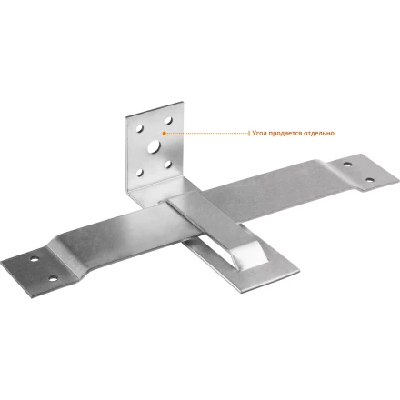 ЗУБР СОС-2.0, 40 x 210 (150) x 2 мм, пластина, скользящая опора для стропил (310166-150) купить в Нижневартовске