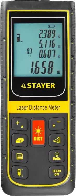 Дальномер PRO-Control лазерный, дальность 100м, точность 2мм, STAYER Professional 34959 34959 купить в Нижневартовске
