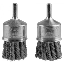 ЗУБР &quot;ЭКСПЕРТ&quot;. Набор щеток кистевых для дрели, жгутированная стальная проволока 0,35мм, 28мм, 2шт 35227-28-H2_z01