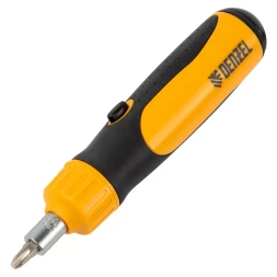 Отвертка реверсивная Denzel 7711611, механизм SmartPush 12 шт, S2