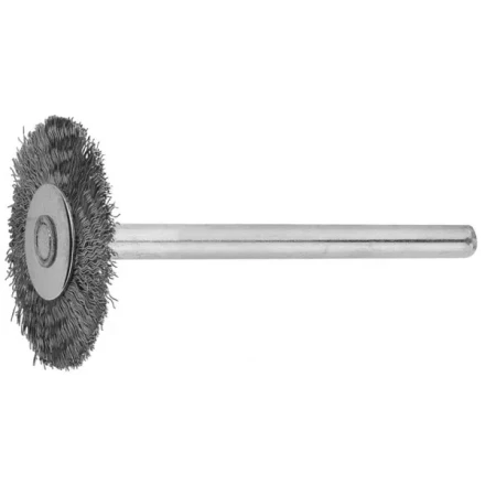Щетка ЗУБР радиальная, нержавеющая сталь, на шпильке, d 20x 3,2мм, L 42мм, 1шт 35931 купить в Нижневартовске