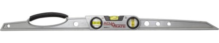 Уровень ЗУБР &quot;ACURATE 2&quot; литой алюминиевый, фрезерованный, эргономичная рукоятка, 3 ампулы, 80 см 34592-080 купить в Нижневартовске