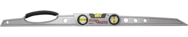 Уровень ЗУБР "ACURATE 2" литой алюминиевый, фрезерованный, эргономичная рукоятка, 3 ампулы, 80 см 34592-080 купить в Нижневартовске