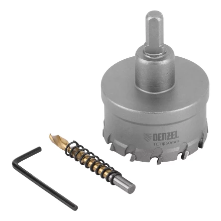 Коронка по металлу твердосплавная, 60 мм Denzel 724017 купить в Нижневартовске