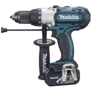 Дрель-шуруповерт аккумуляторная Makita DHP451RFE ударная купить в Нижневартовске
