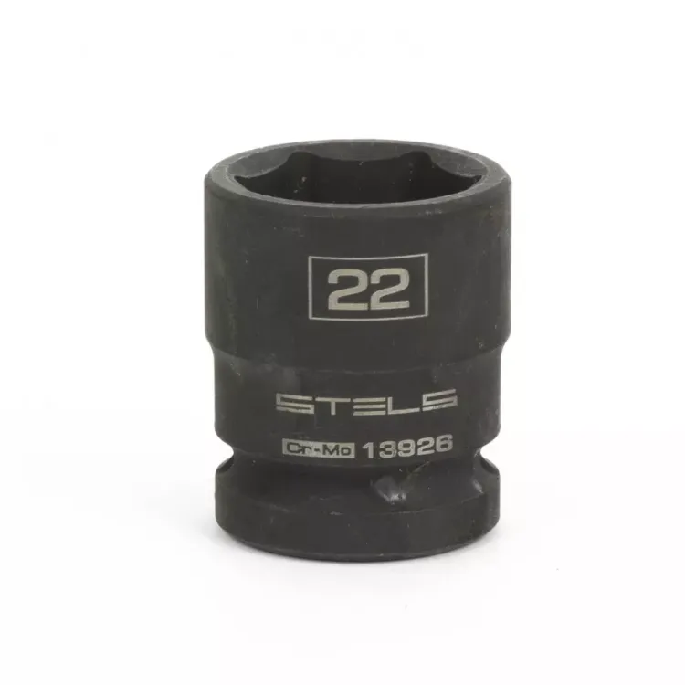 Головка ударная шестигранная 22 мм 1/2" CrMo  Stels 13926 купить в Нижневартовске