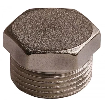 Заглушка GENERAL FITTINGS никелированная латунь, 6-ти гранная головка, наружная резьба, 1" 51097-S-1 купить в Нижневартовске