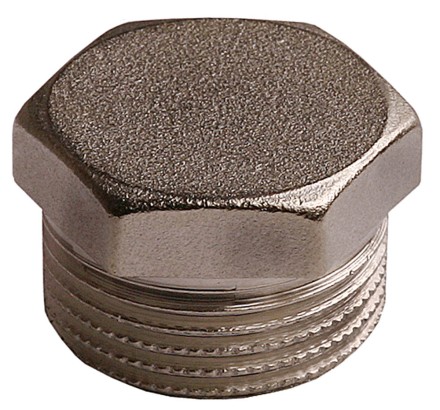 Заглушка GENERAL FITTINGS никелированная латунь, 6-ти гранная головка, наружная резьба, 1&quot; 51097-S-1 купить в Нижневартовске